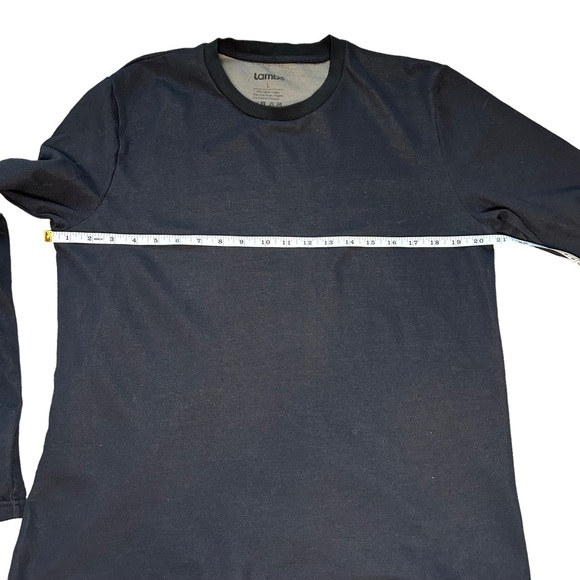 Lambs Men’s Long sleeve black shirt radiation blocking wavestopper faraday large - Picture 7 of 8